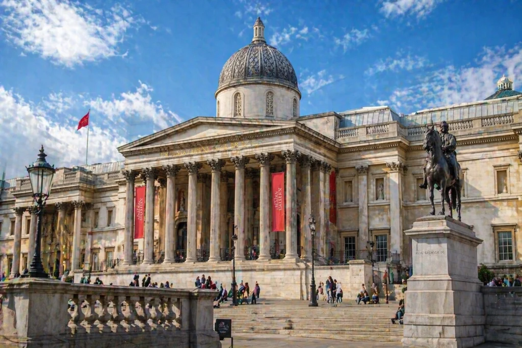 The National Gallery in Trafalgar Square for private museum tours in London