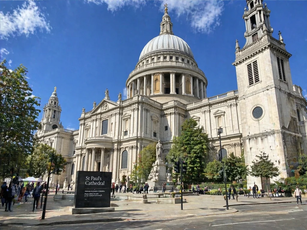 St Paul’s Cathedral exterior in London for private museum and historic site tours