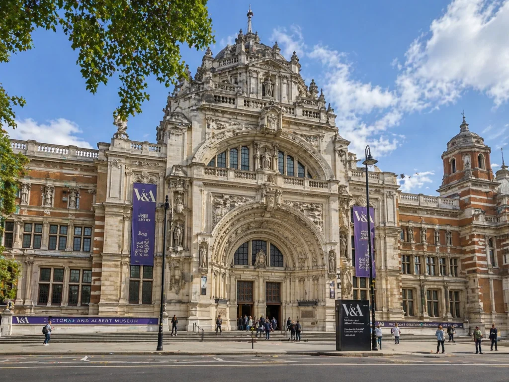 Victoria and Albert Museum exterior in London for private museum tours and guided cultural visits