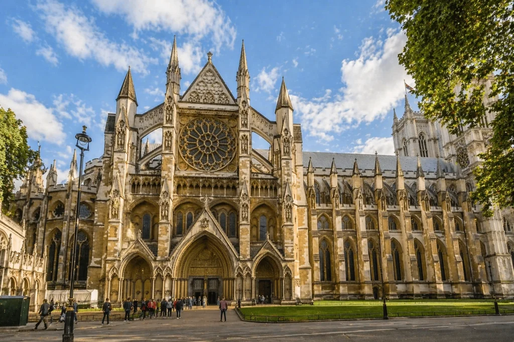 Westminster Abbey in London during a private guided tour of Westminster