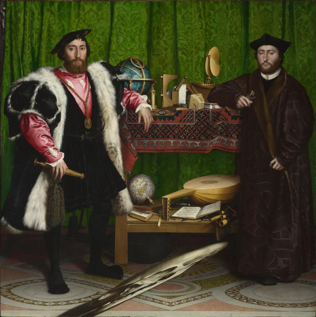 The Ambassadors by Hans Holbein the Younger, 1533, National Gallery London